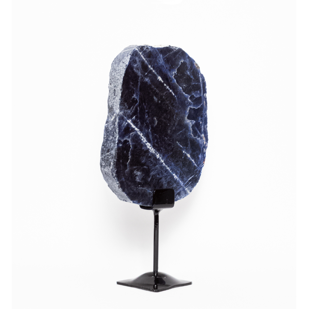 Polished Sodalite Plate on Base 1.476 Kg