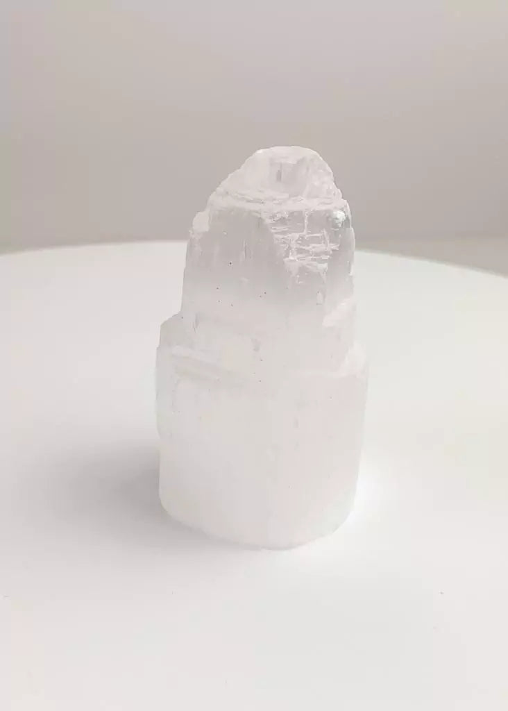 Mini White Selenite Tower