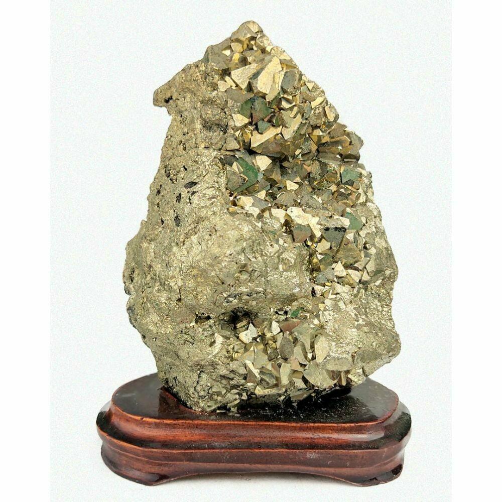 Pierre Pyrite Brute sur Base 1,2 kg à 1,3 kg