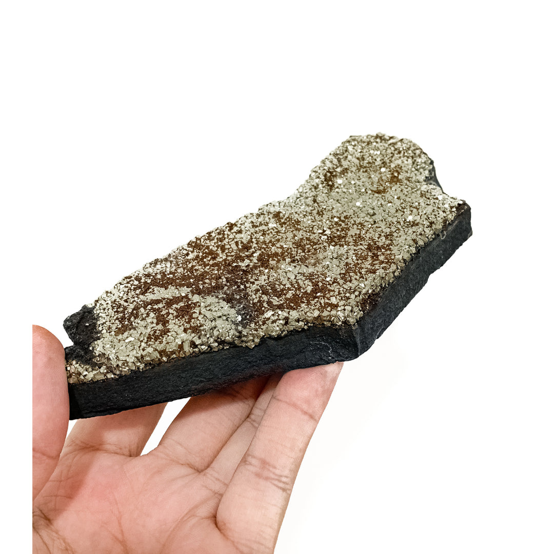 Shungite Stone with Pyrite 420 Grams