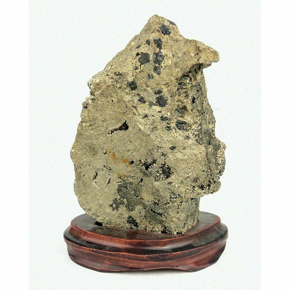 Pierre Pyrite Brute sur Base 1,2 kg à 1,3 kg