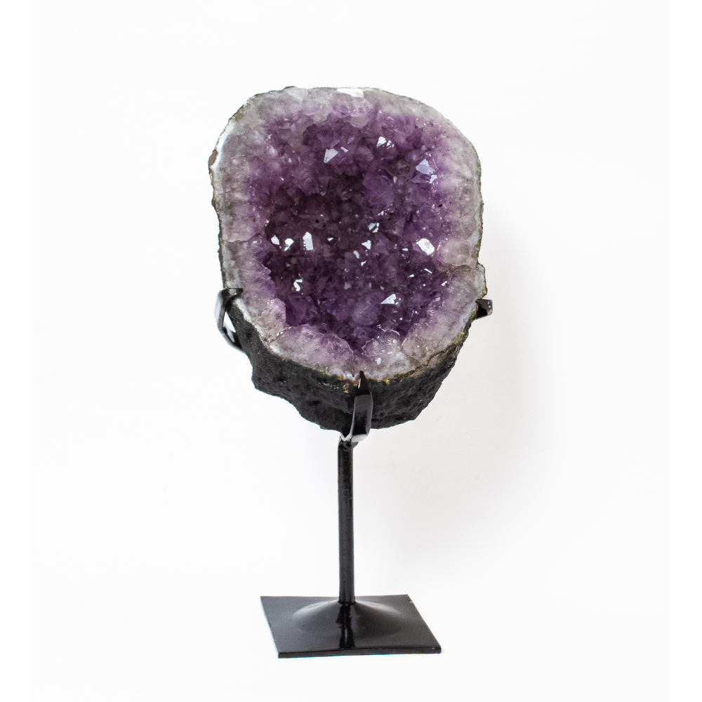 Amethyst Geode on Metal Base 1.920 Kg