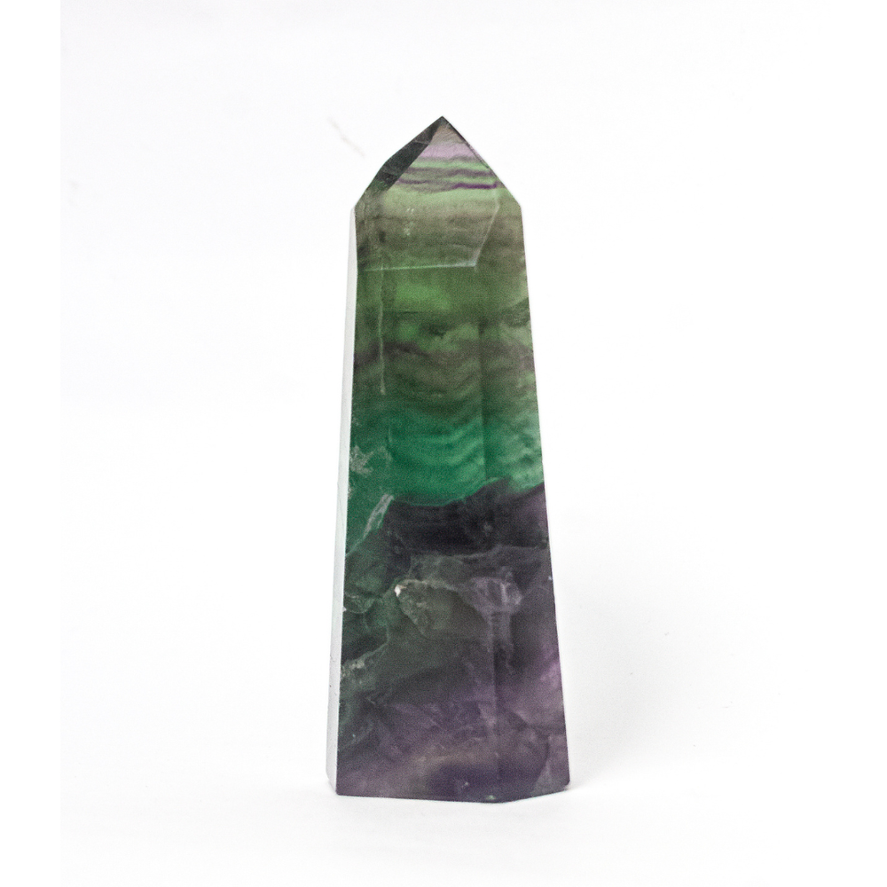 Pointe Polie Fluorite Multicolore 207 Grammes