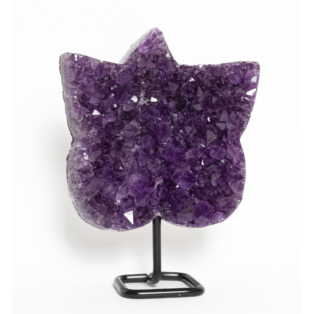 Extra Amethyst Druzy Butterfly on Base 1.020 Kg
