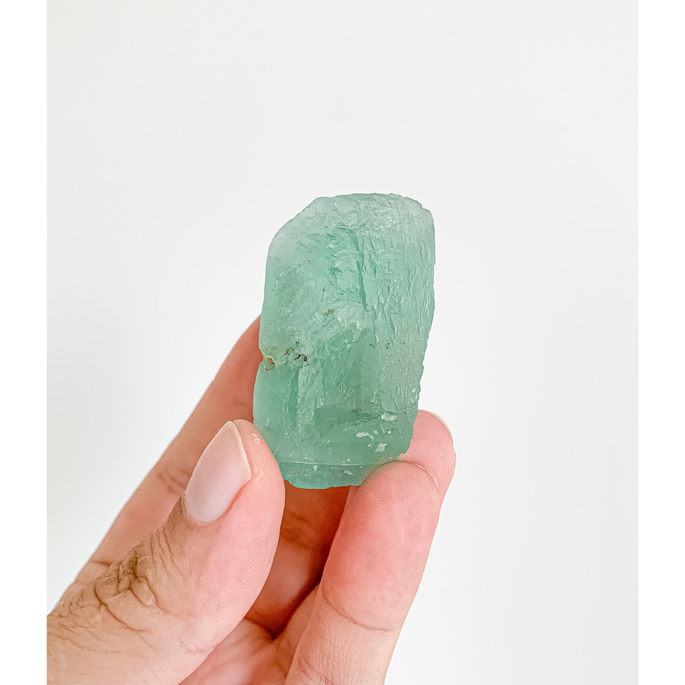 Pierre Fluorite Verte Brute 53 Grammes