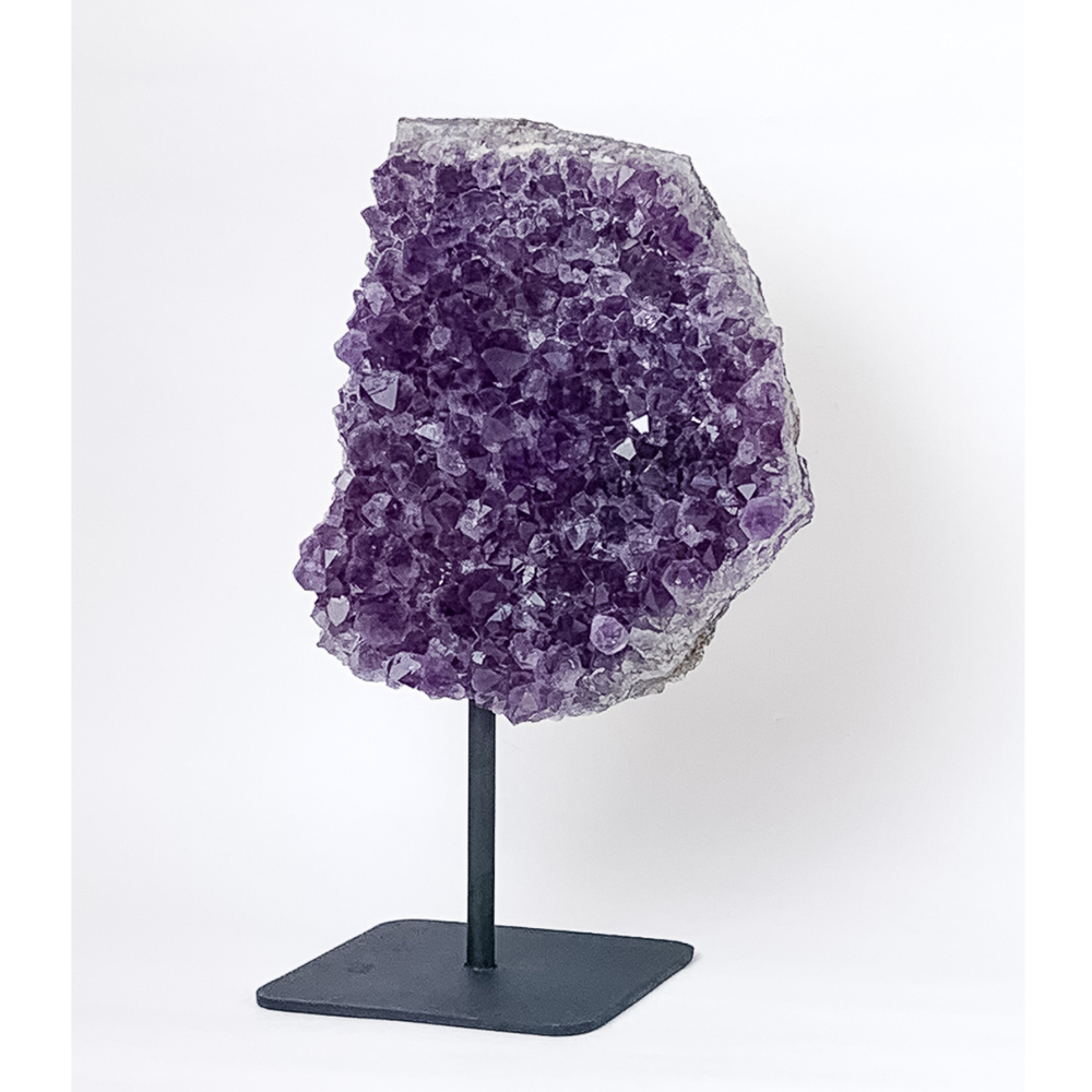 Extra Amethyst Druzy on Black Metal Base 1.316kg