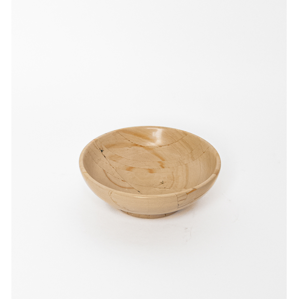 Bowl Ónix Marrón Color Madera 10 Cm Aproximadamente