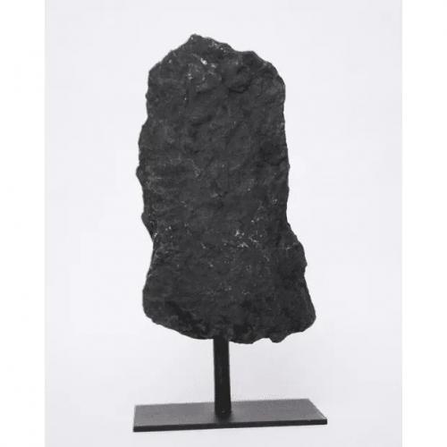 Pierre Shungite - Shungite sur Base Métal Noir