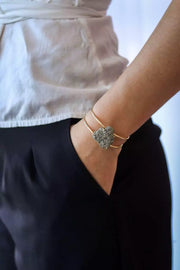 Prosperar Pyrite Bracelet 18K Gold Plated