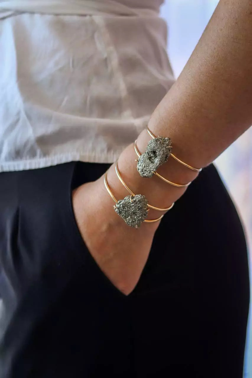 Prosperar Pyrite Bracelet 18K Gold Plated