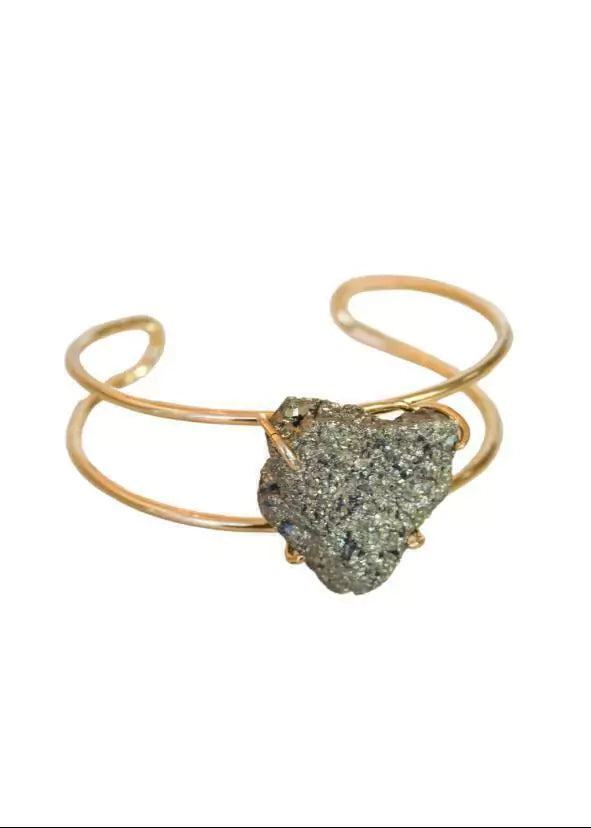 Prosperar Pyrite Bracelet 18K Gold Plated