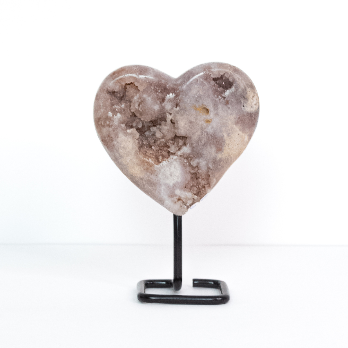 Polished Pink Amethyst Heart 310 grams