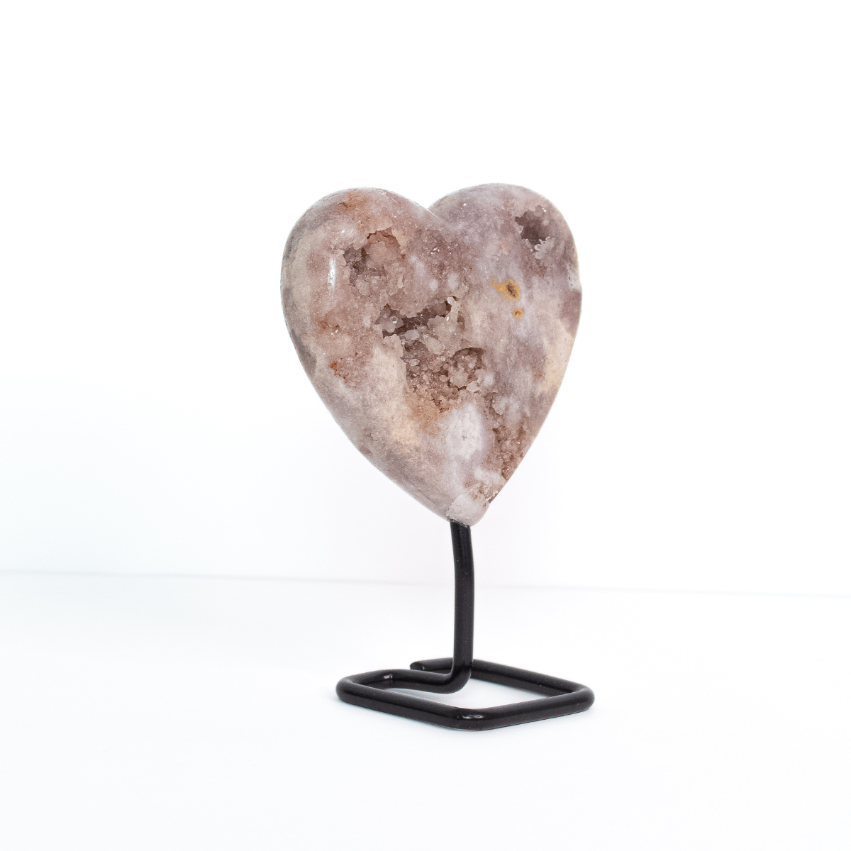 Polished Pink Amethyst Heart 310 grams