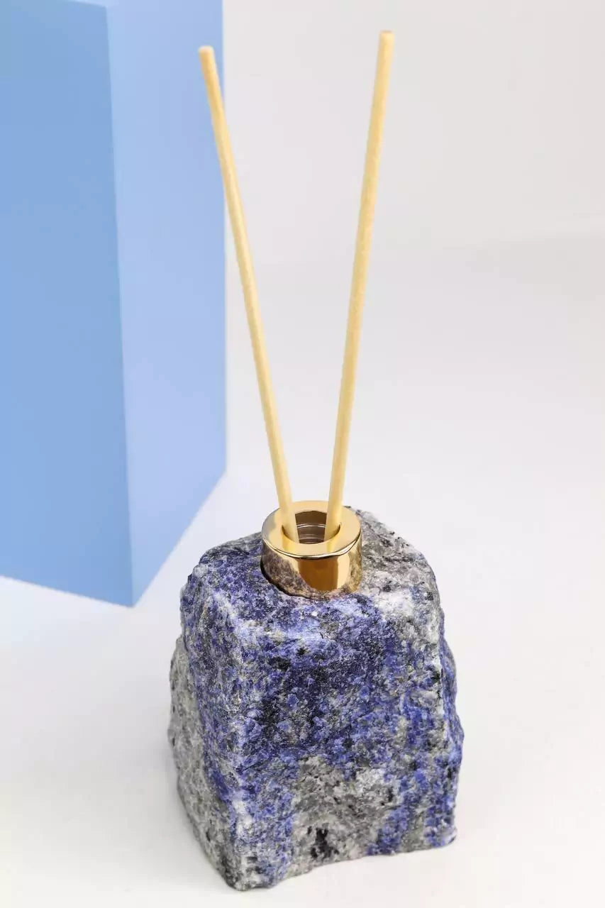 Sodalite Diffuser with Gold Plating