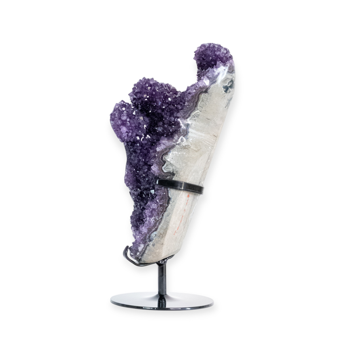 Extra Uruguayan Amethyst Druzy on Black Metal Base 3.350 kg