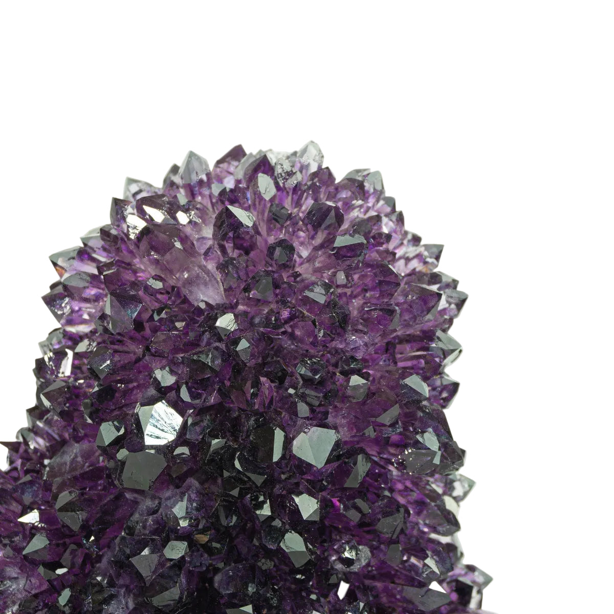 Fleur Druse d'Améthyste Stalactite Uruguayenne Extra Base Acrylique 1,787 kg (rare)