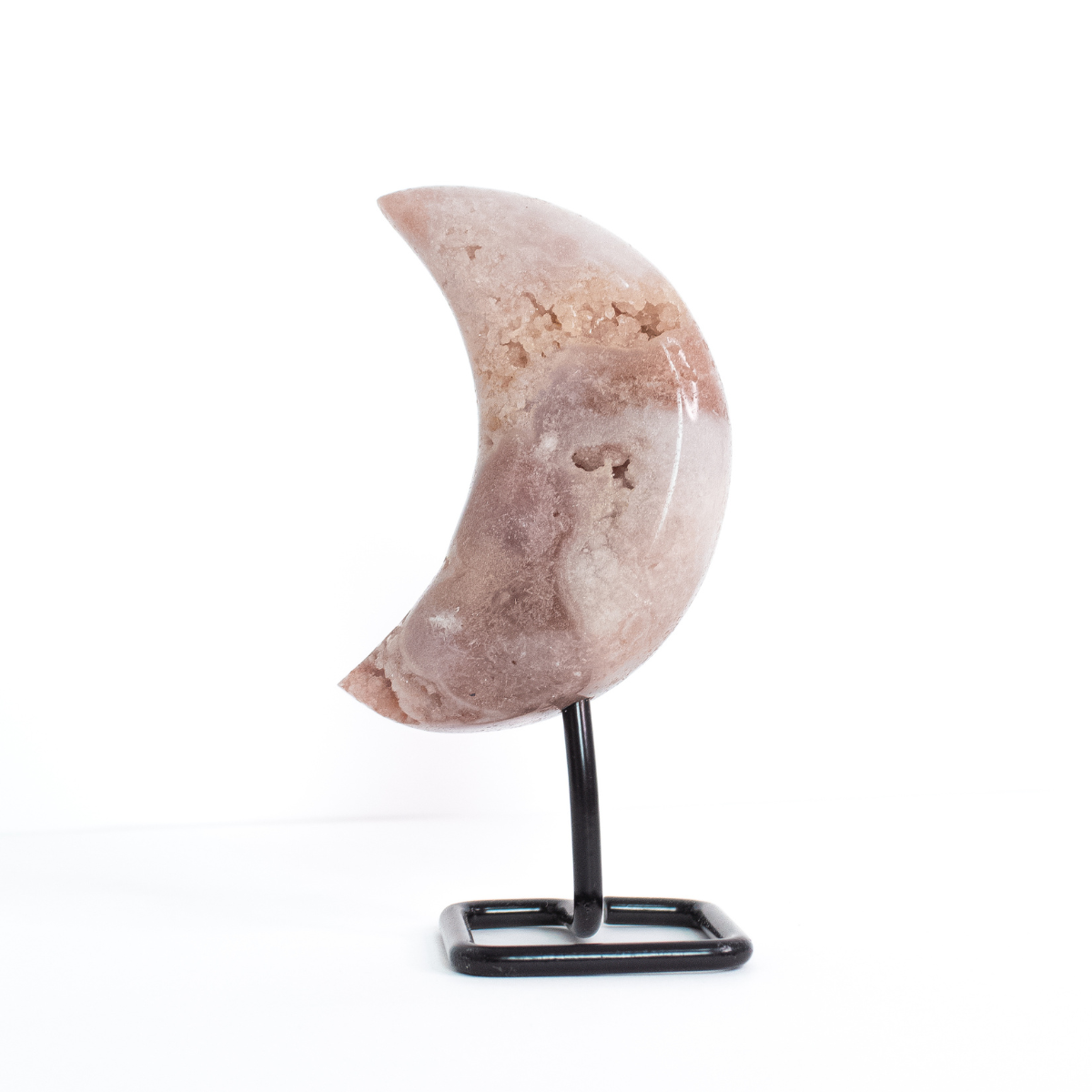 Polished Pink Amethyst Moon 269 grams