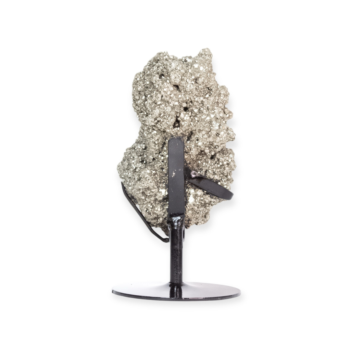 Pyrite sur Base en Métal Noir 1,420 Kg