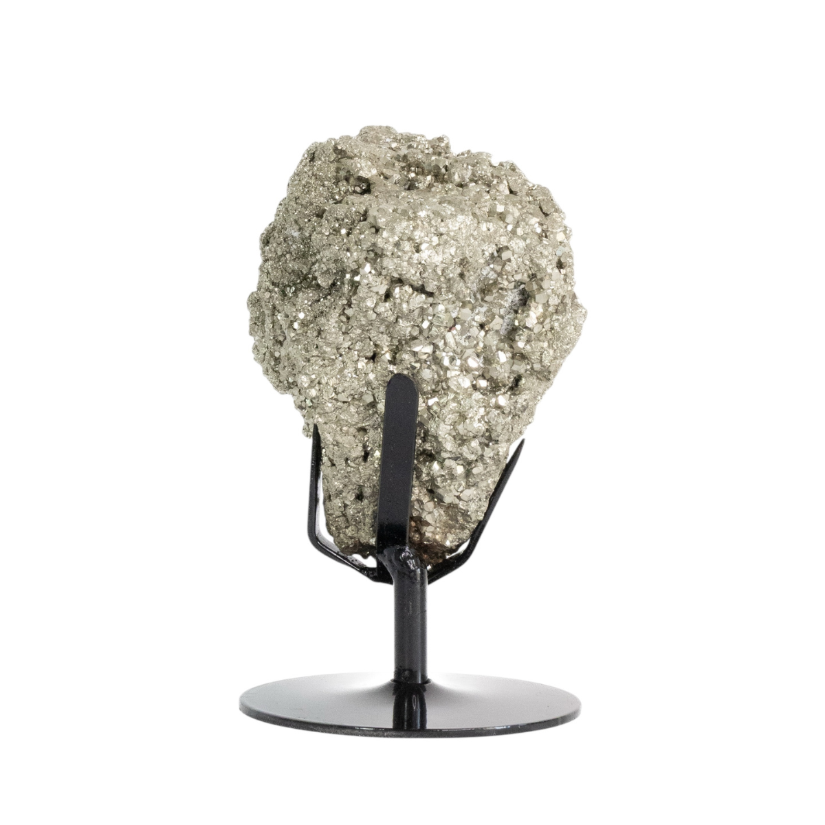 Pyrite sur Base en Métal Noir 2,080 Kg