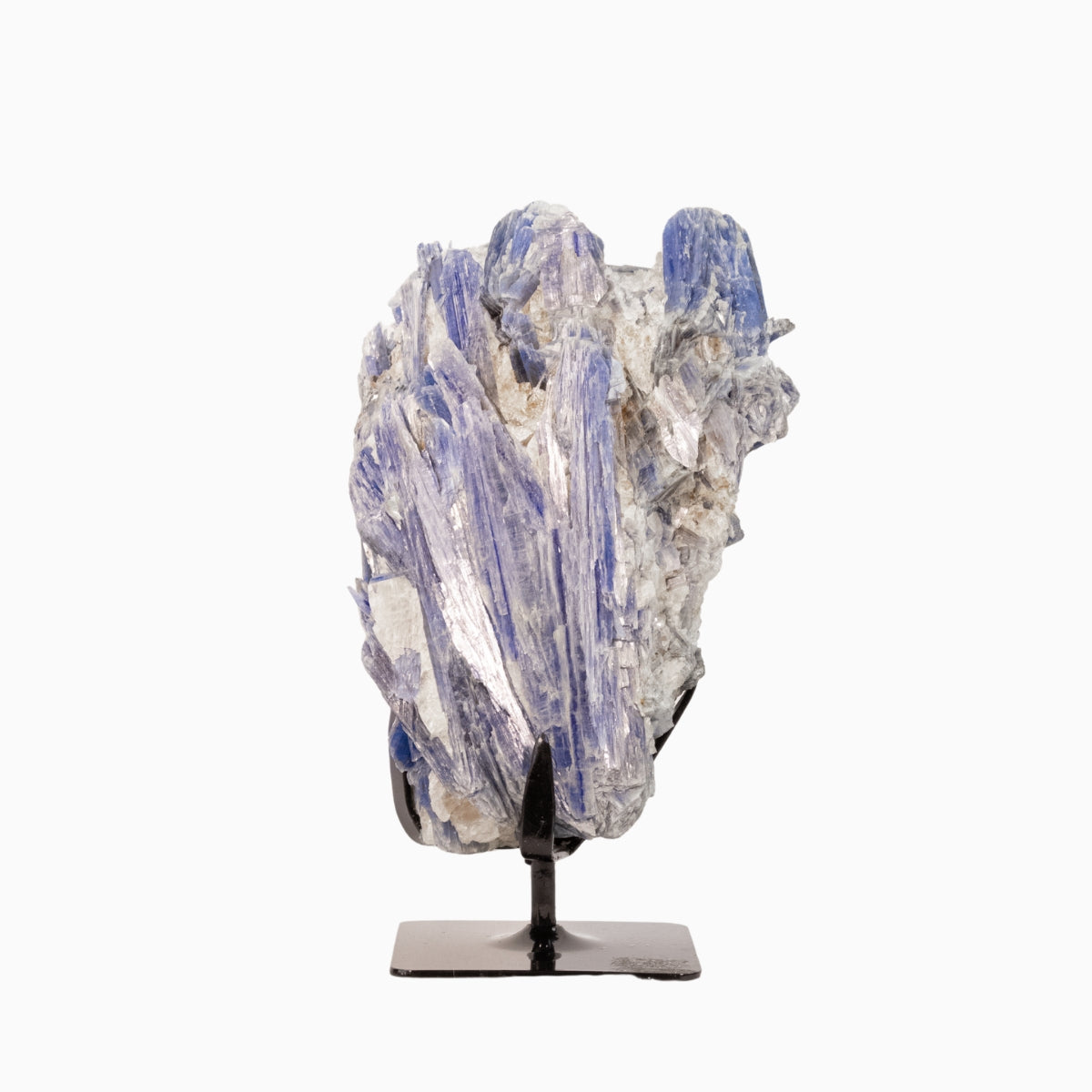 Pedra Cianita Azul Extra Na Base Metal Preto 6,700 kg