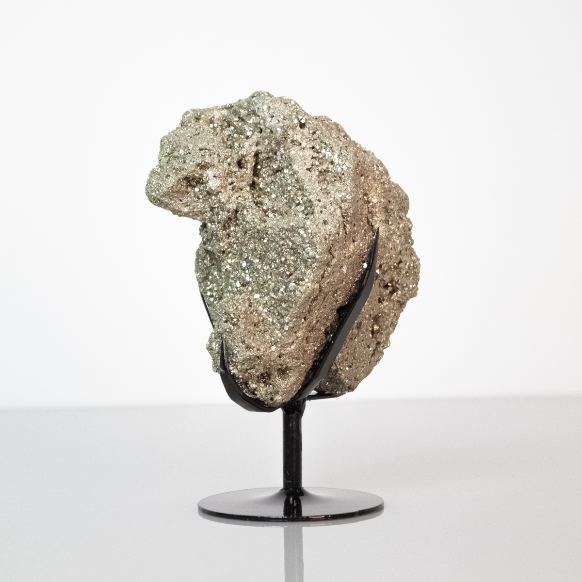 Pyrite Stone on Black Metal Base 3.646 Kg