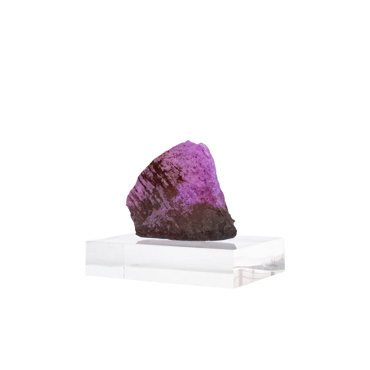 Pedra Sugilita ( Sugilite ) Semi Polida Extra na Base Acrílica ( Coleção) 210 gramas