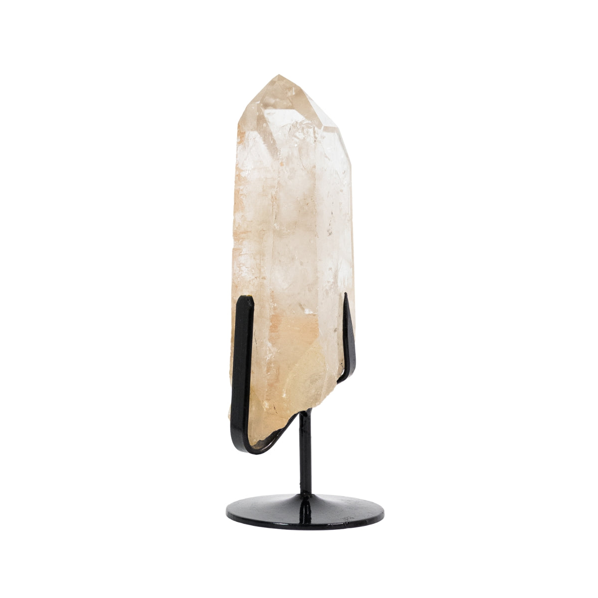 Ponta Citrino Natural Alta Pureza Na Base Metal 1,075 kg