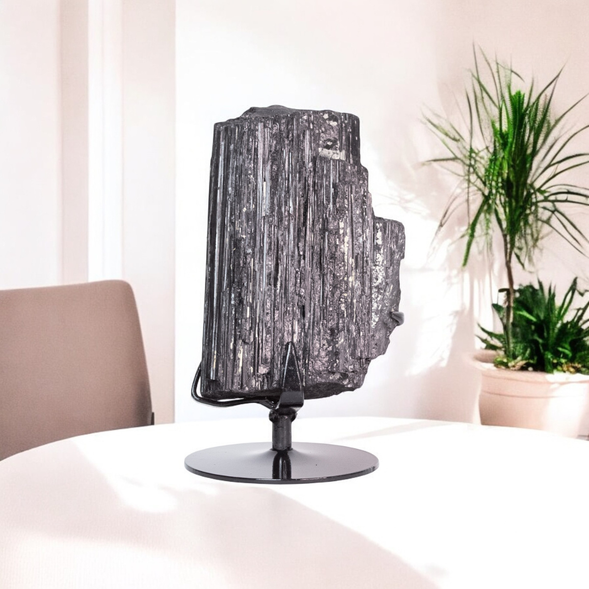 Raw Black Tourmaline on Base 1.820 Kg