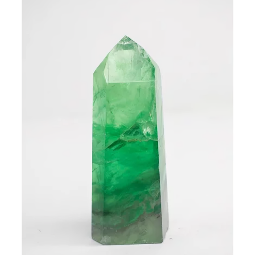 Pointe Polie Fluorite Verte 160 à 210 Grammes