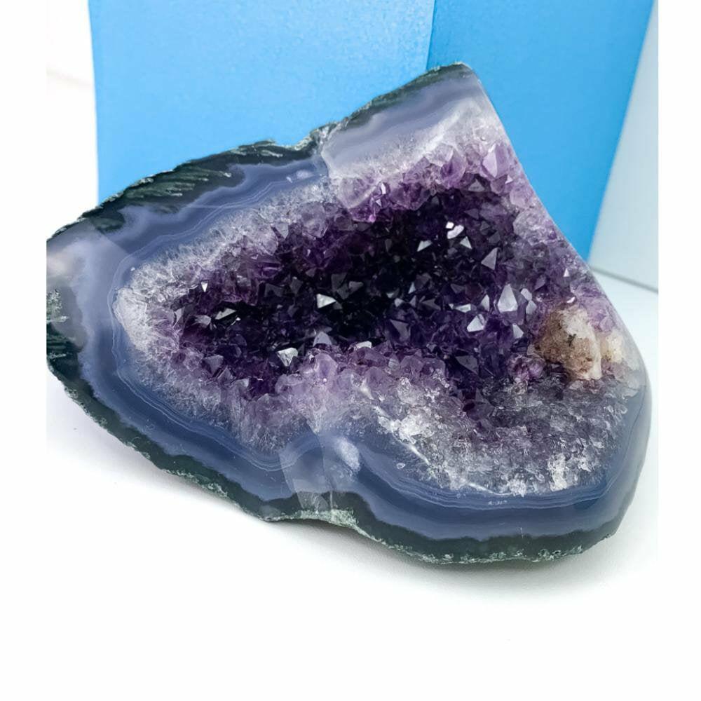 Extra Amethyst Druzy with Agate 500 Grams