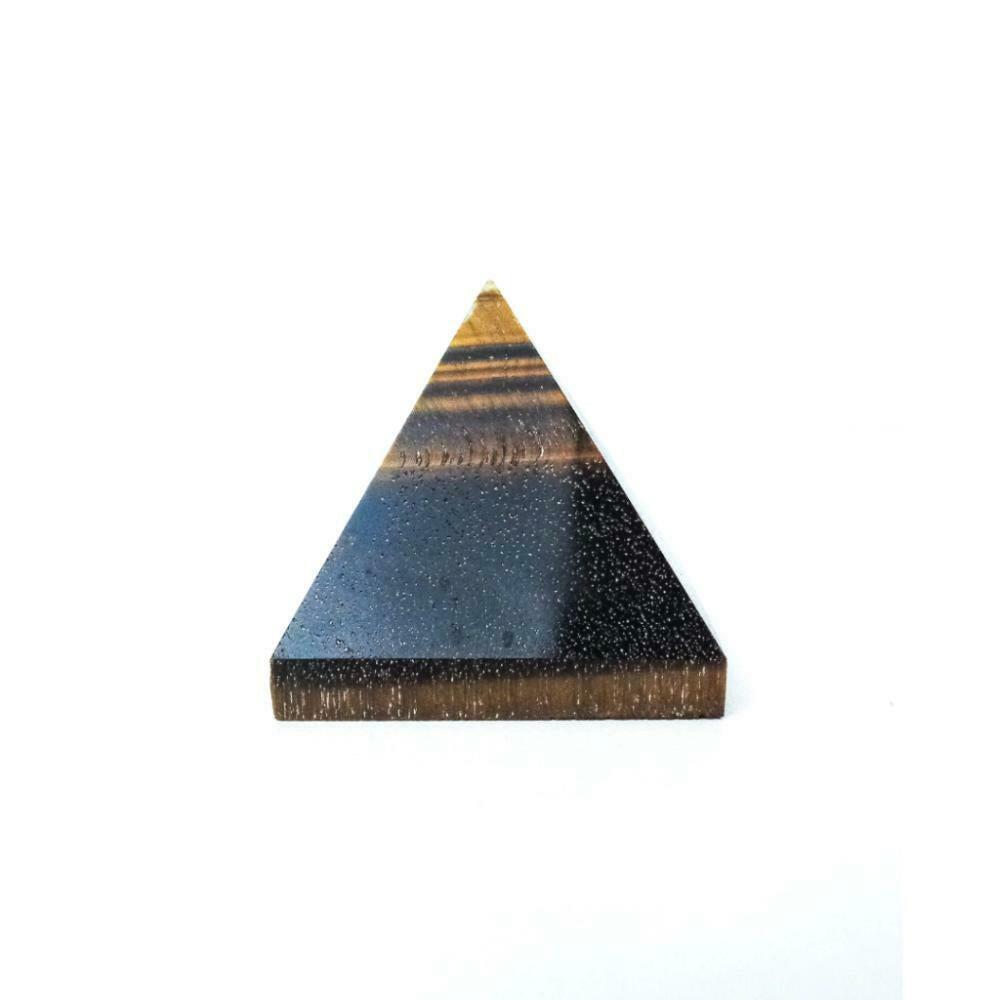 Pyramide en Pierre Naturelle Œil de Tigre 51 Grammes
