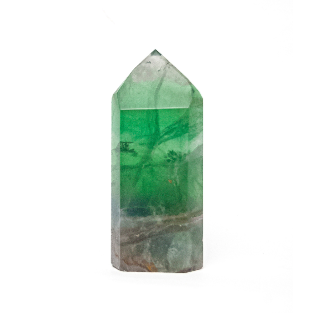 Pointe Polie Fluorite Verte 172 Grammes