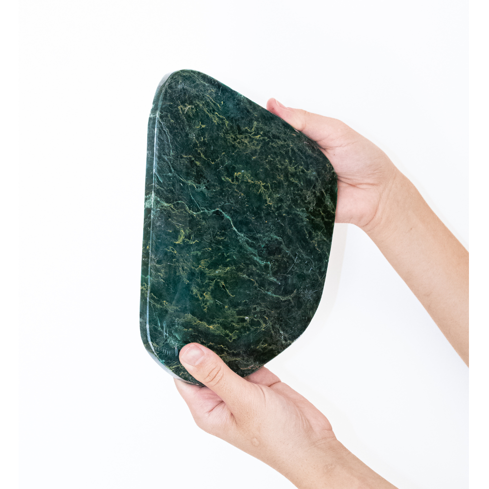 Polished Jadeite Stone Plate