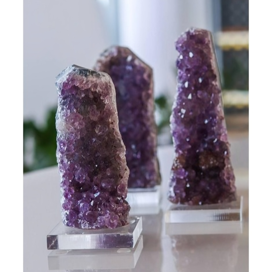 Amethyst Druzy on Small Acrylic Base