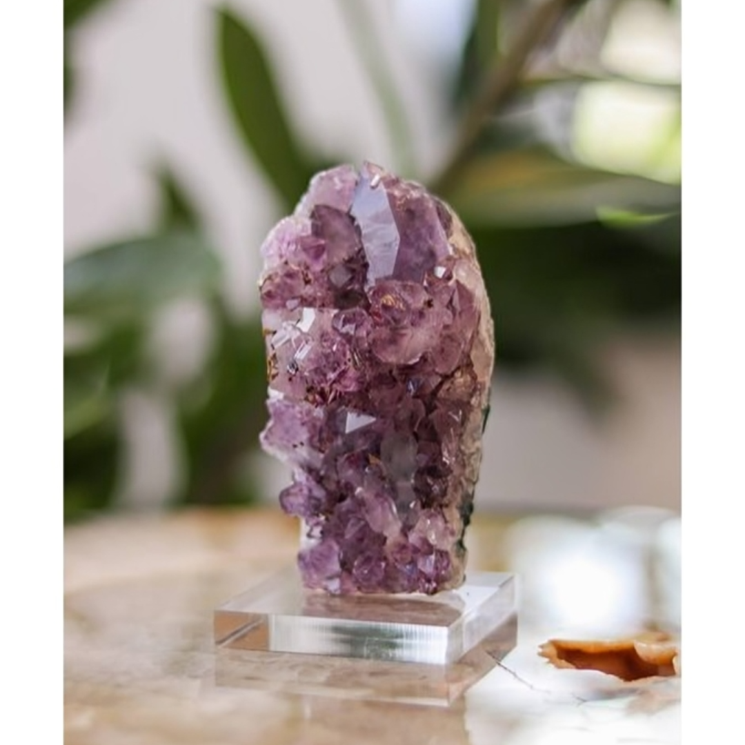 Amethyst Druzy on Small Acrylic Base
