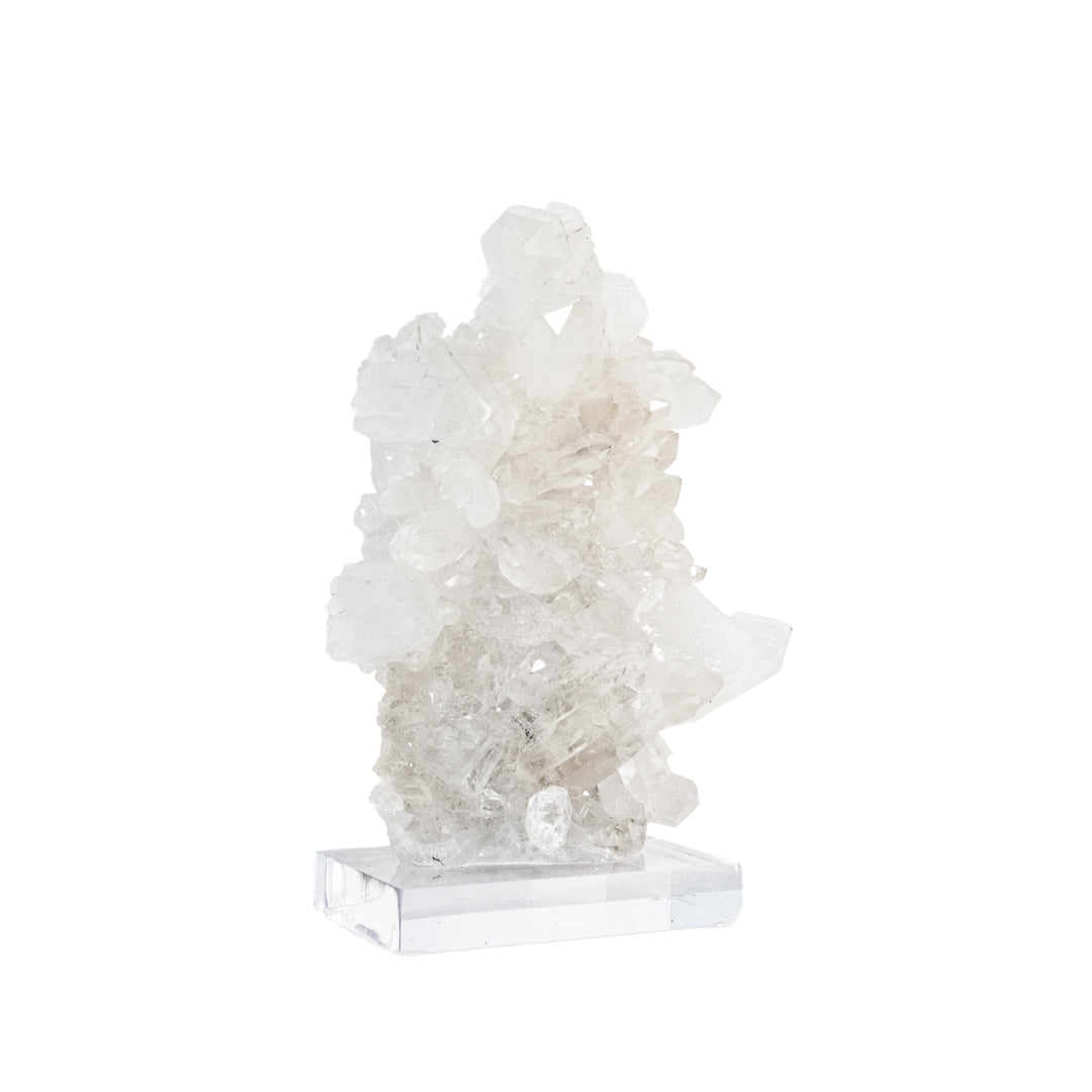 Drusa de Cristal de Quartzo Alta Pureza Na na Base Acrílica 1,650 Kg