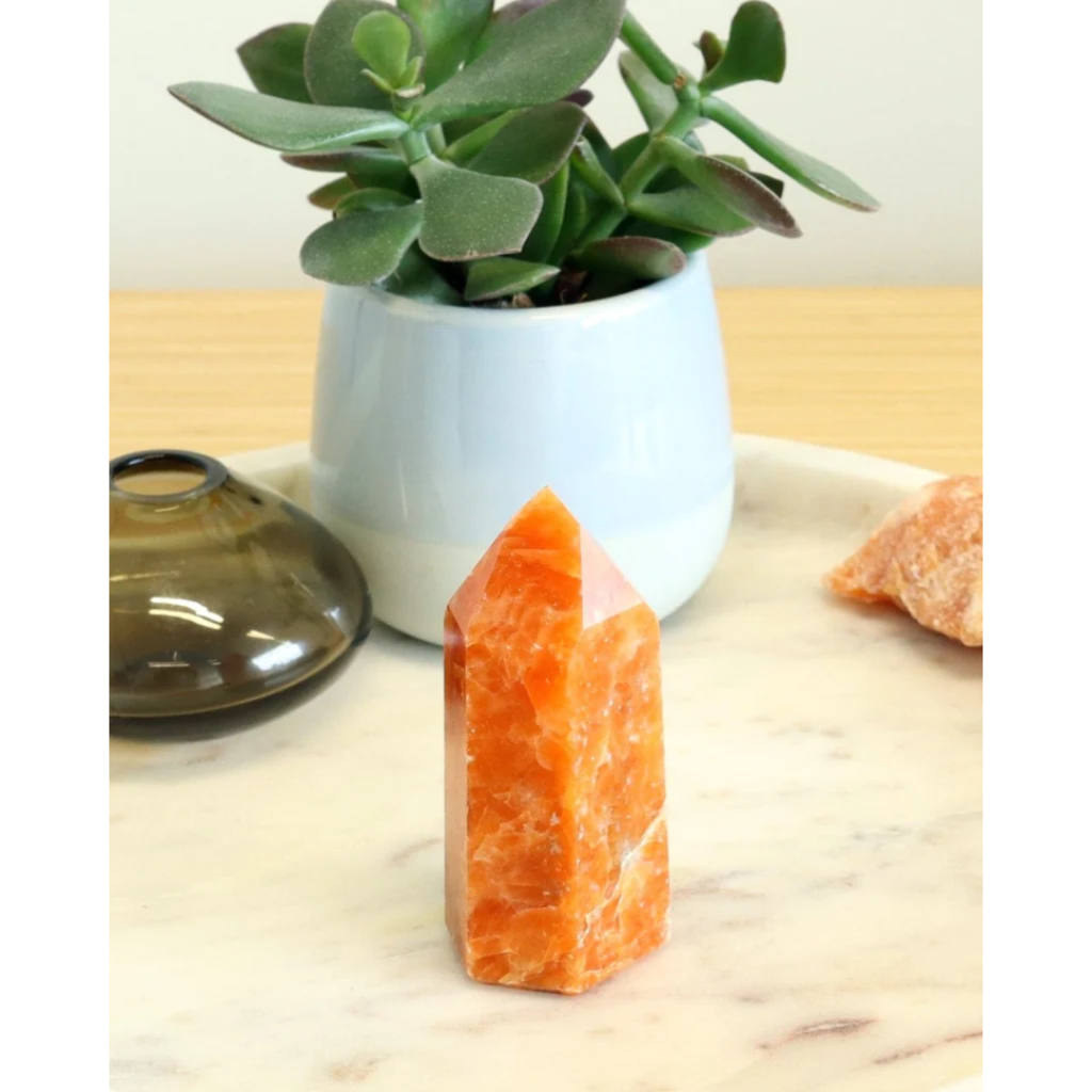 Orange Calcite Point