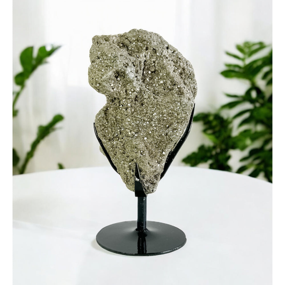 Pyrite Stone on Black Metal Base 3.646 Kg